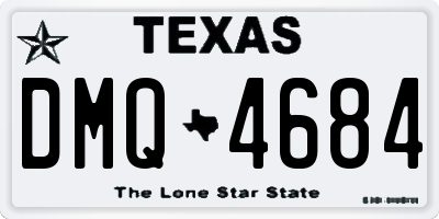 TX license plate DMQ4684