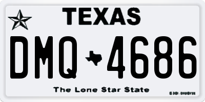 TX license plate DMQ4686