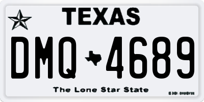 TX license plate DMQ4689