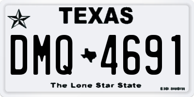 TX license plate DMQ4691