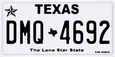 TX license plate DMQ4692