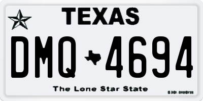 TX license plate DMQ4694