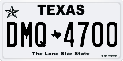 TX license plate DMQ4700