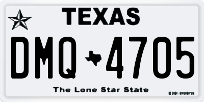 TX license plate DMQ4705