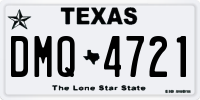 TX license plate DMQ4721