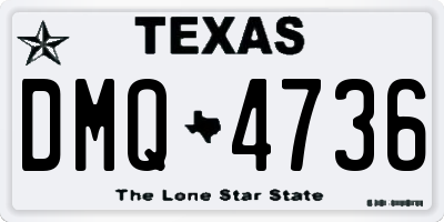TX license plate DMQ4736
