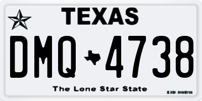 TX license plate DMQ4738
