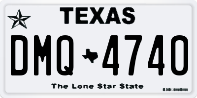 TX license plate DMQ4740
