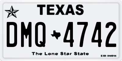 TX license plate DMQ4742
