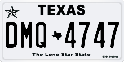 TX license plate DMQ4747