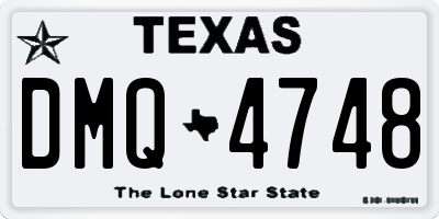 TX license plate DMQ4748