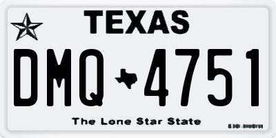 TX license plate DMQ4751