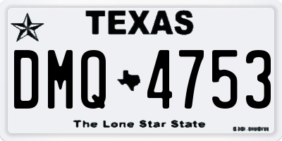 TX license plate DMQ4753