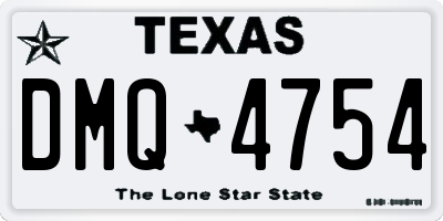 TX license plate DMQ4754