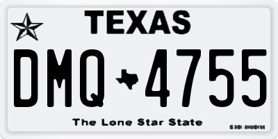 TX license plate DMQ4755