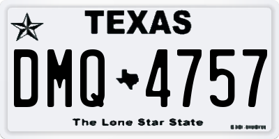 TX license plate DMQ4757