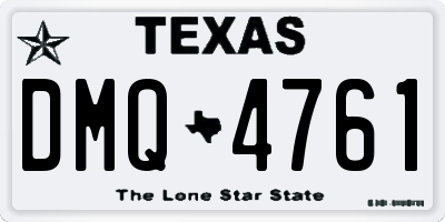TX license plate DMQ4761