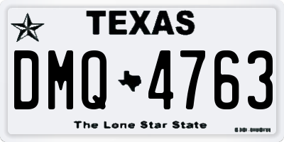 TX license plate DMQ4763
