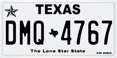 TX license plate DMQ4767