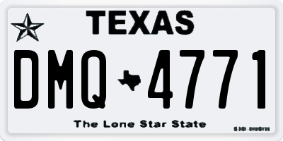 TX license plate DMQ4771