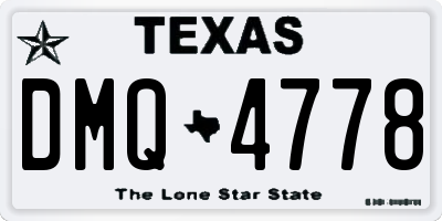 TX license plate DMQ4778