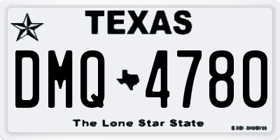 TX license plate DMQ4780
