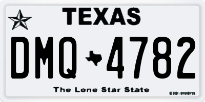 TX license plate DMQ4782