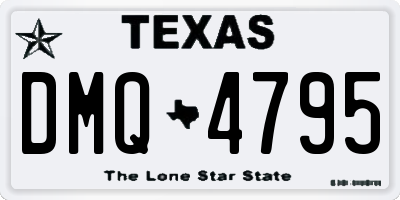 TX license plate DMQ4795