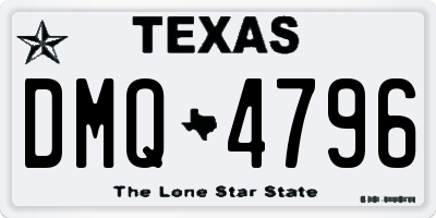 TX license plate DMQ4796