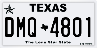 TX license plate DMQ4801