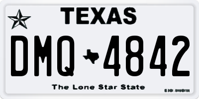 TX license plate DMQ4842