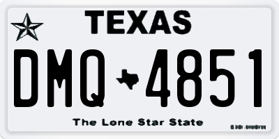 TX license plate DMQ4851