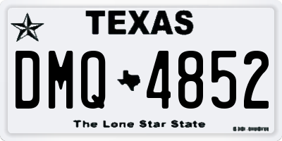 TX license plate DMQ4852