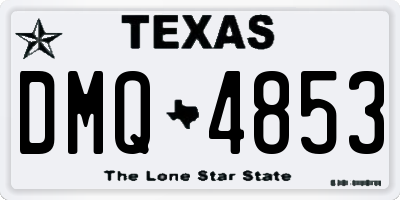 TX license plate DMQ4853