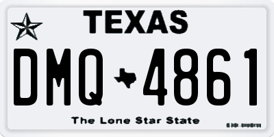 TX license plate DMQ4861