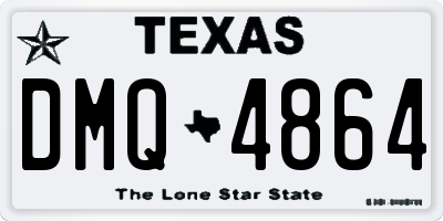TX license plate DMQ4864