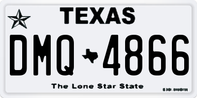 TX license plate DMQ4866