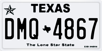 TX license plate DMQ4867
