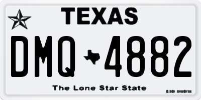 TX license plate DMQ4882