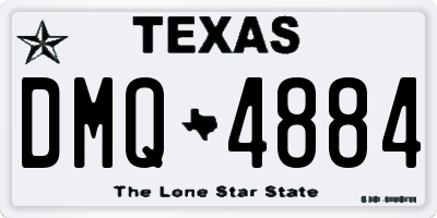 TX license plate DMQ4884
