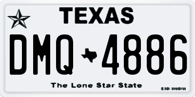 TX license plate DMQ4886