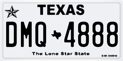TX license plate DMQ4888