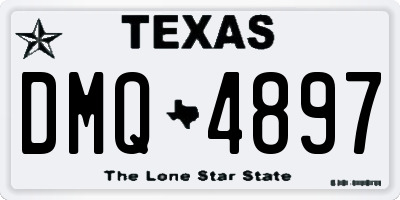 TX license plate DMQ4897