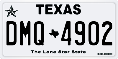 TX license plate DMQ4902