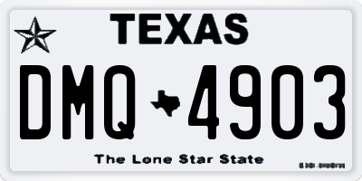 TX license plate DMQ4903