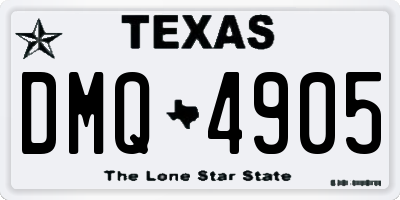 TX license plate DMQ4905