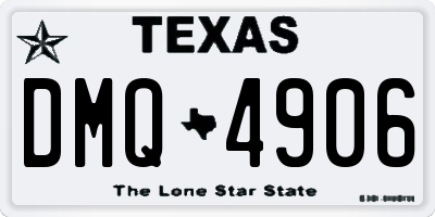 TX license plate DMQ4906
