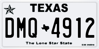 TX license plate DMQ4912