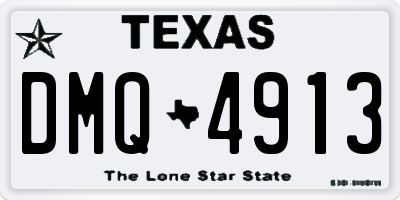 TX license plate DMQ4913