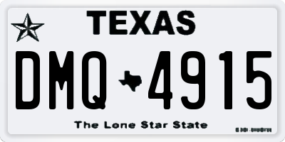 TX license plate DMQ4915